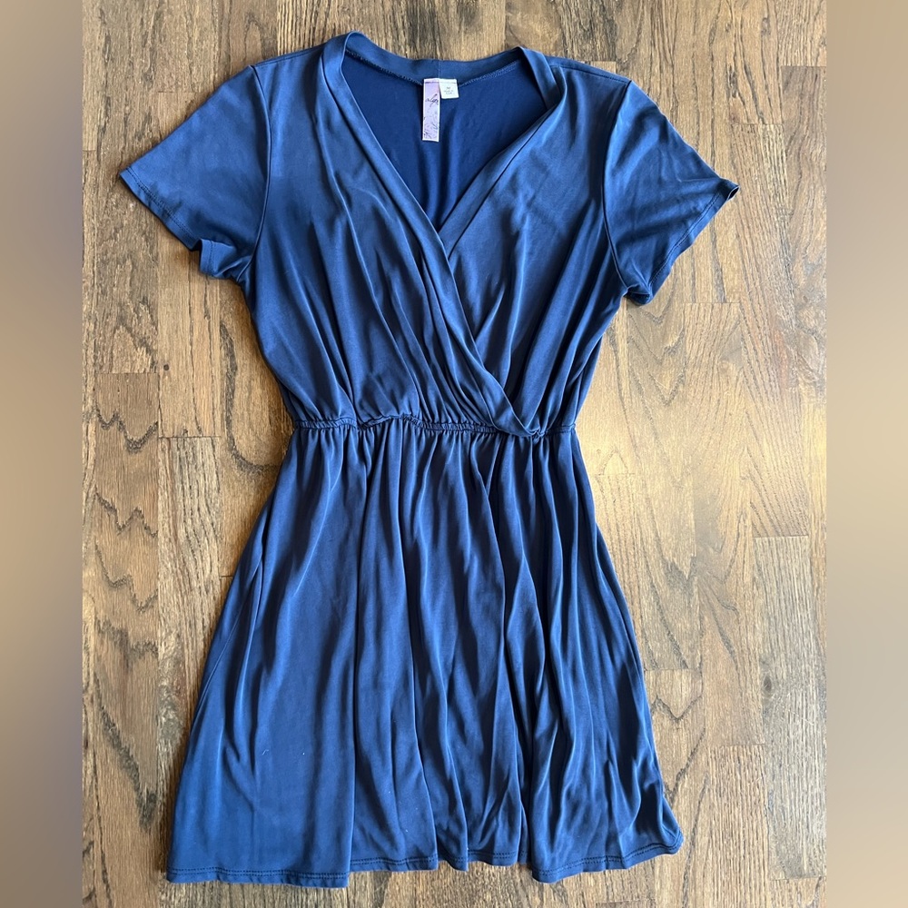 Navy blue mini dress